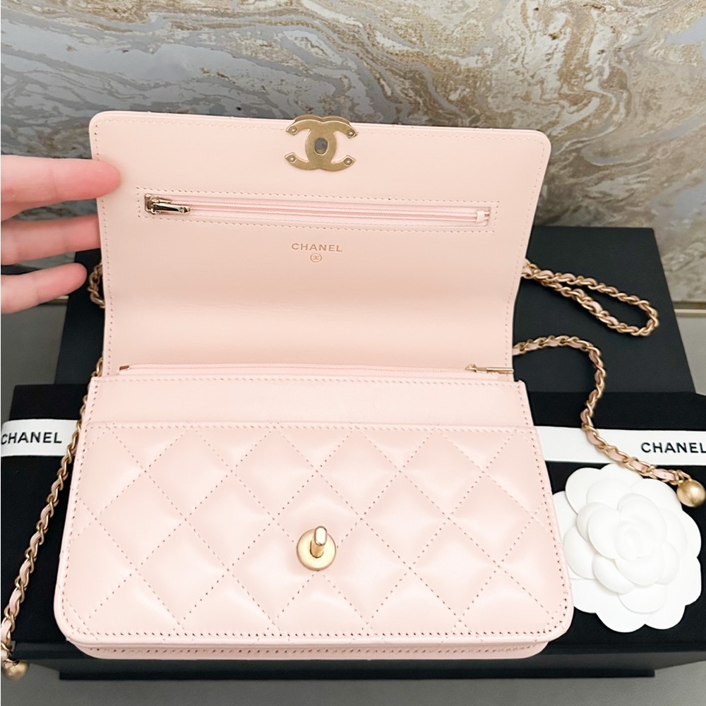 Chanel Calfskin Quilted Perfect Fit Wallet On Chain Crossbody Bag - Picture 6 of 14